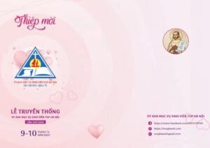 THƯ MỜI LỄ TRUYỀN THỐNG LẦN THỨ 26 ỦY BAN MỤC VỤ SINH VIÊN TGP HÀ NỘI